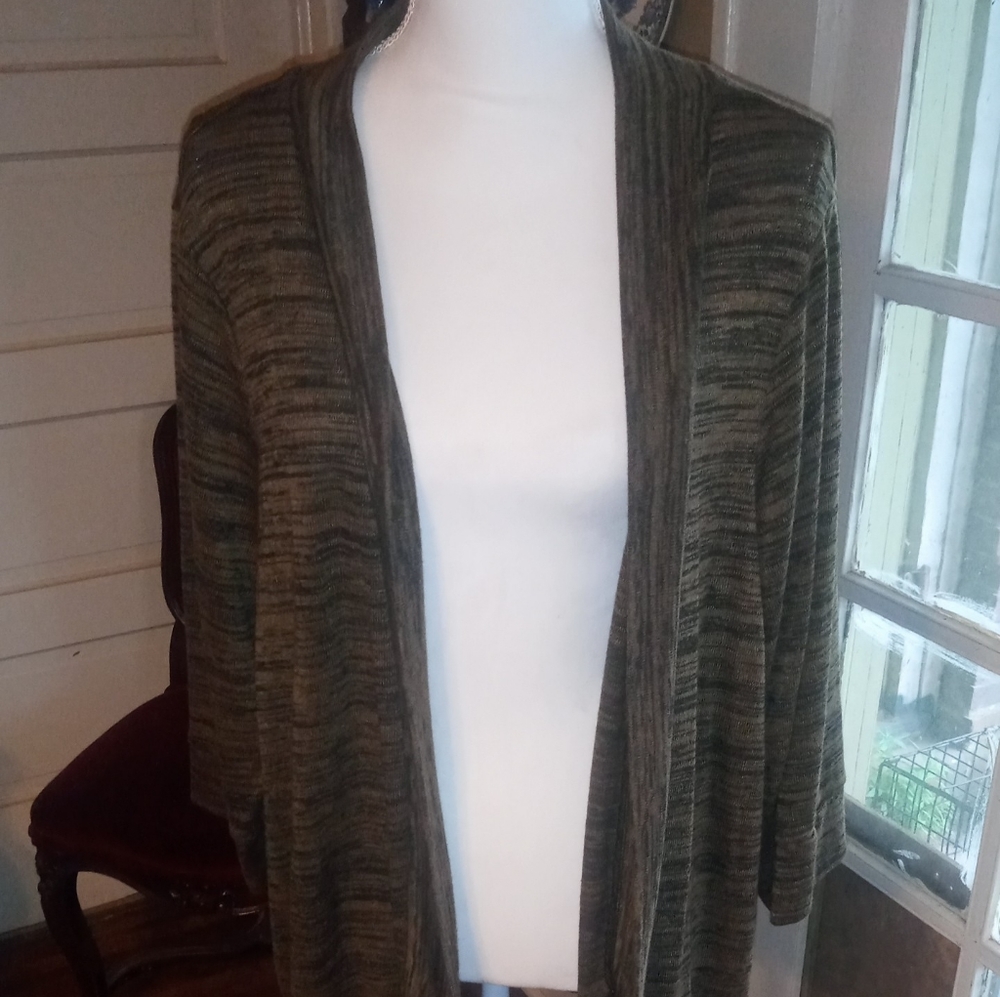 Light Open Front Sweater Cardigan 3X 22 24